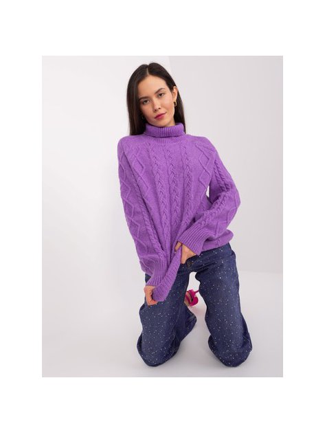 Sweter-AT-SW-2355-2.19P-fioletowy