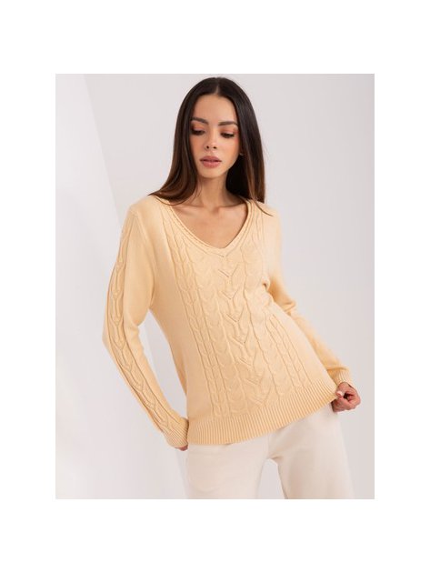 Sweter-AT-SW-2329.98P-beżowy