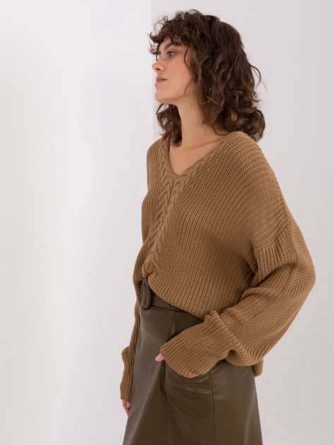 Sweter-BA-SW-8028.36P-camelowy