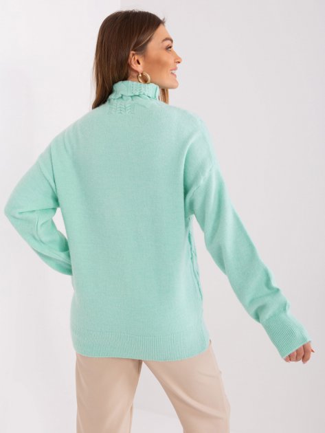 Sweter-AT-SW-23401.97P-mietowy