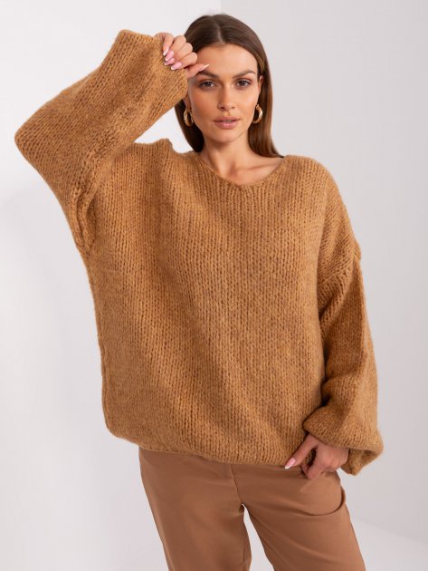 Sweter-LC-SW-3020.10P-camelowy