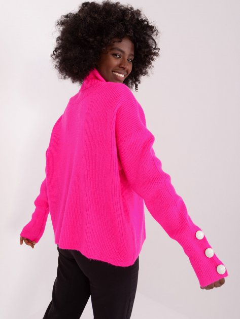 Sweter-BA-SW-015.01P-fluo różowy