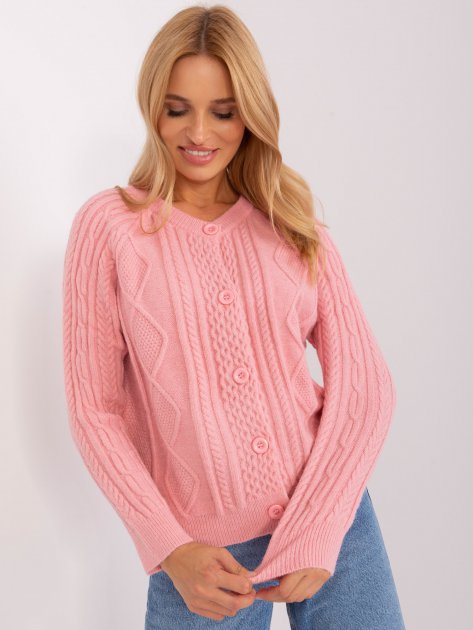 Sweter-AT-SW-2346-2.99P-jasny różowy