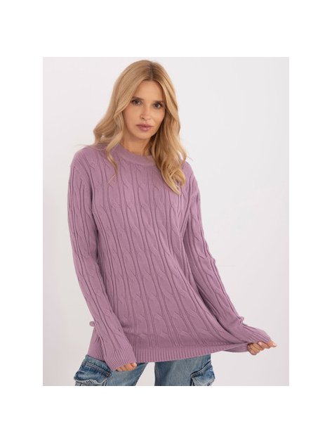 Sweter-AT-SW-2343.88-fioletowy