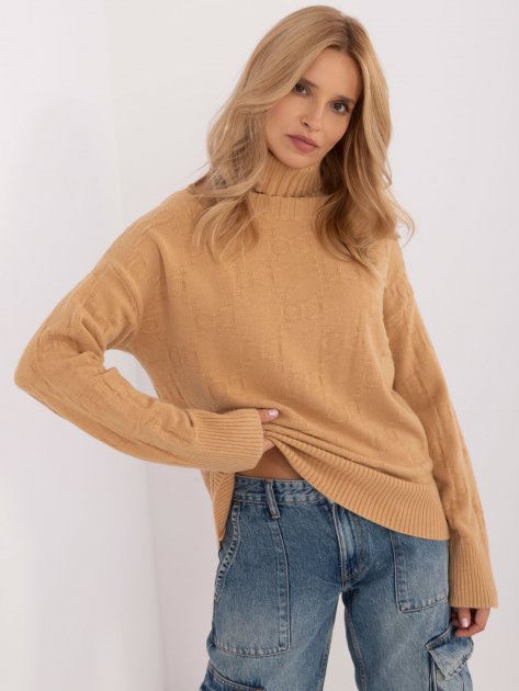 Sweter-AT-SW-2342-1.35-camelowy