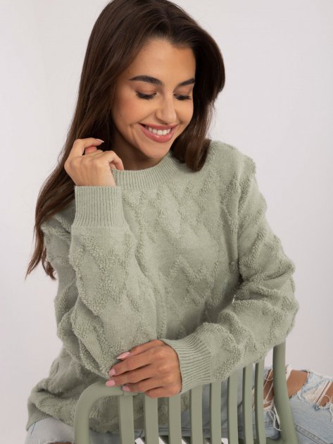 Sweter-AT-SW-2361.61-pistacjowy