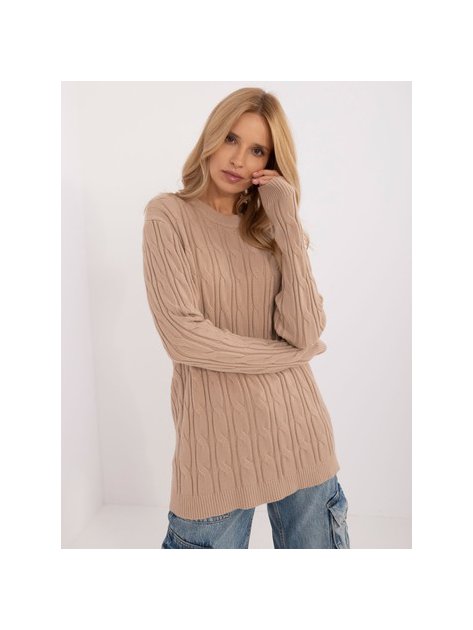 Sweter-AT-SW-2343.88-camelowy