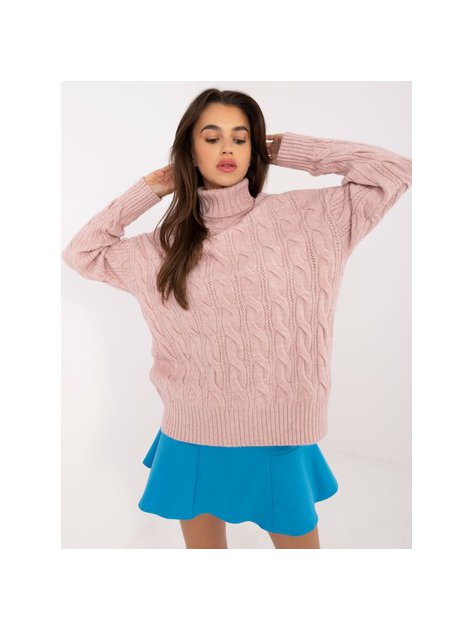 Sweter-AT-SW-23445.00-jasny różowy