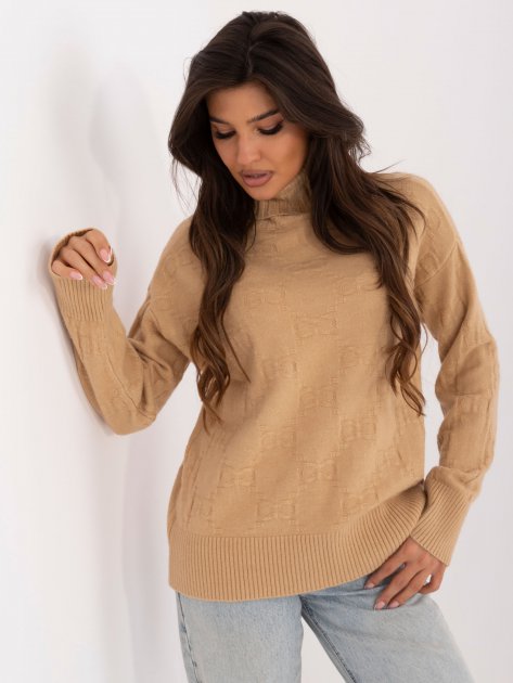 Sweter-AT-SW-2342-1.35-camelowy