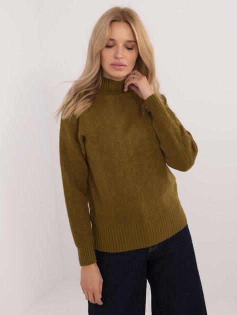 Sweter-AT-SW-2339.54-oliwkowy