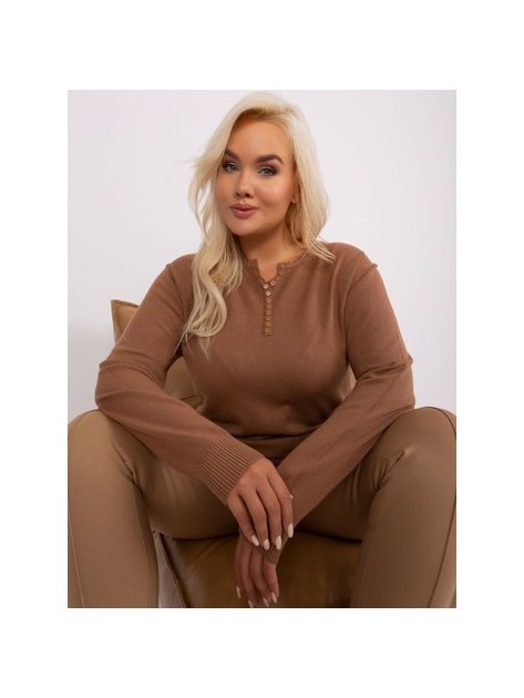 Sweter-PM-SW-PM-3897.06P-camelowy