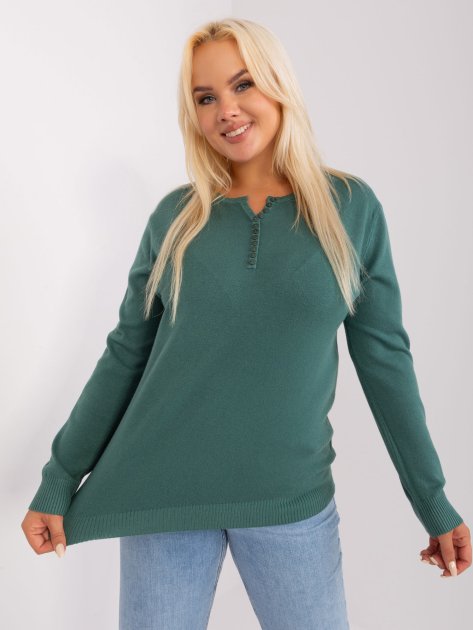 Sweter-PM-SW-PM-3897.06P-ciemny zielony