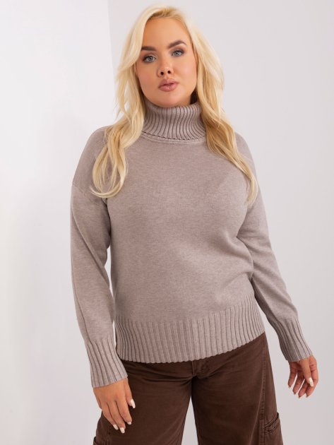 Sweter-PM-SW-PM-3681.05P-ciemny bezowy