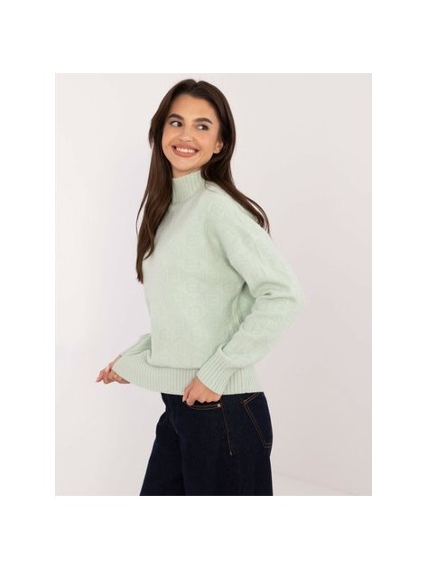 Sweter-AT-SW-2339.54-mietowy