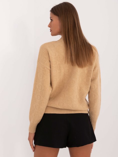 Sweter-AT-SW-2339.54-camelowy