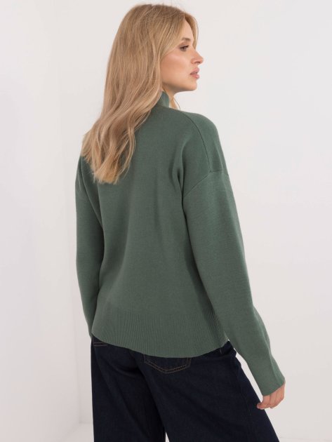 Sweter-D93111AD90910A2-ciemny zielony