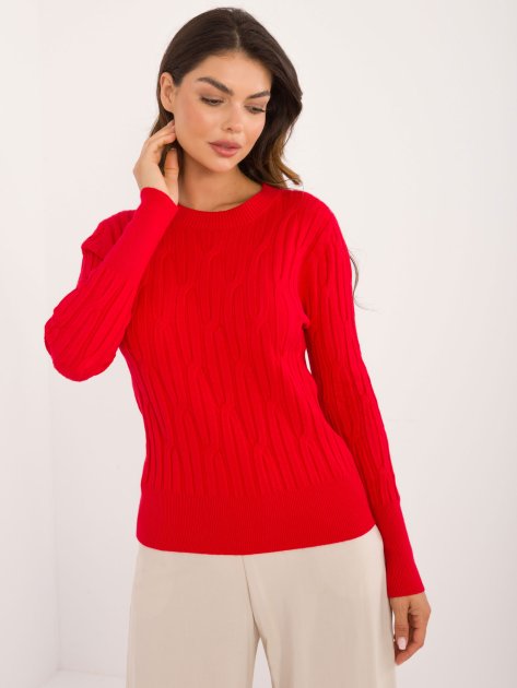 Sweter-AT-SW-2338-2.61-czerwony