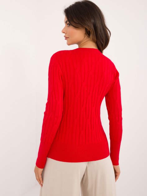 Sweter-AT-SW-2338-2.61-czerwony