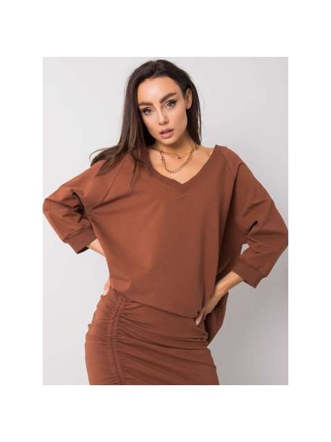 Bluza-RV-BL-5676.09-ciemny brązowy