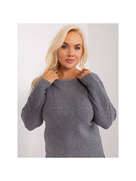 Sweter-PM-SW-PM-3905.13-ciemny szary