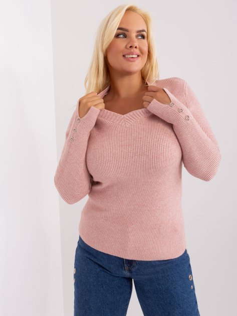 Sweter-PM-SW-PM-3770.30-jasny różowy