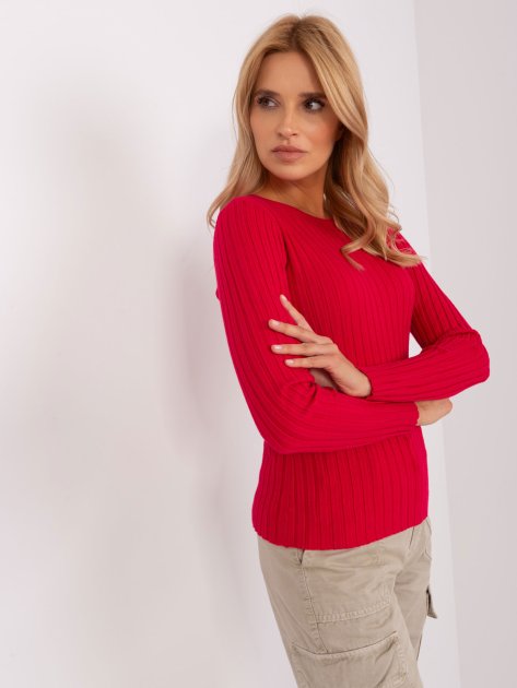 Sweter-PM-SW-PM1089.09P-czerwony