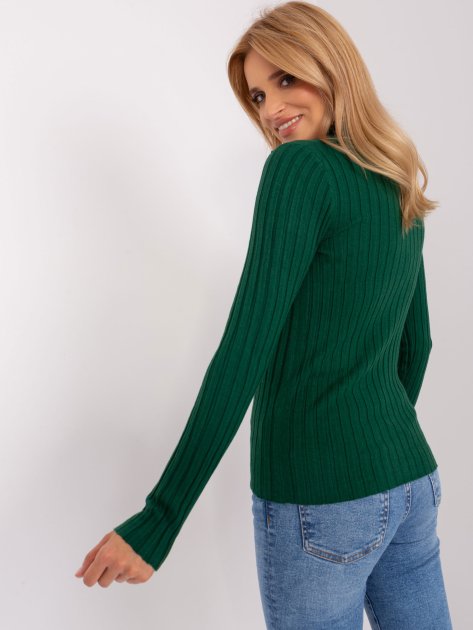 Sweter-PM-SW-1087.09-ciemny zielony