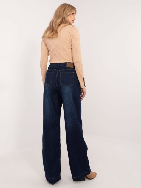 Spodnie jeans-D80016BD62456D283-granatowy