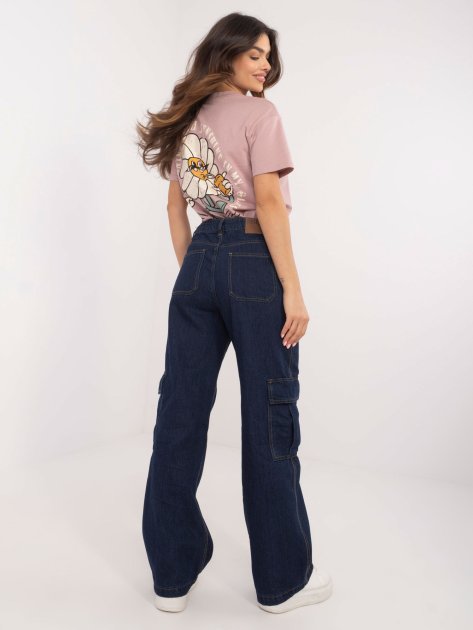 Spodnie jeans-D80016BD62458D282-granatowy