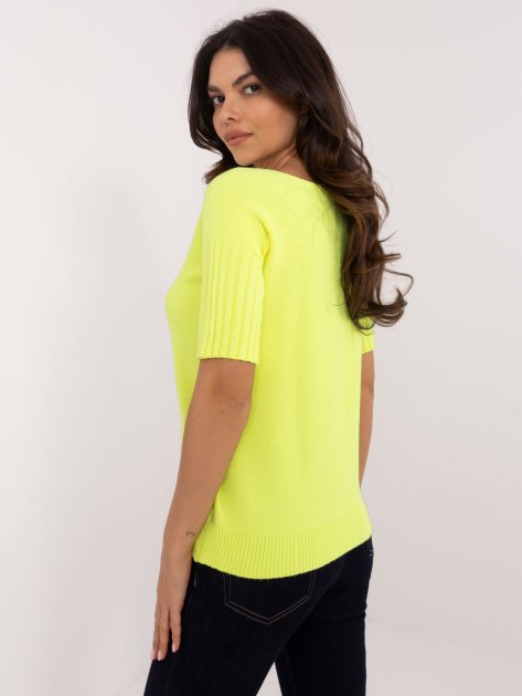 Sweter-DHJ-SW-9316.02P-fluo żółty