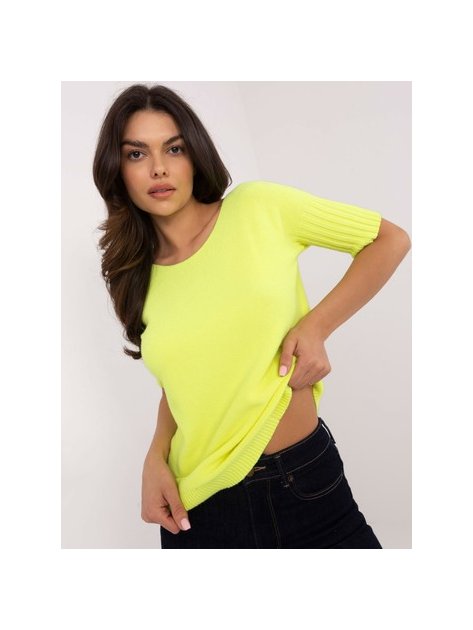 Sweter-DHJ-SW-9316.02P-fluo żółty