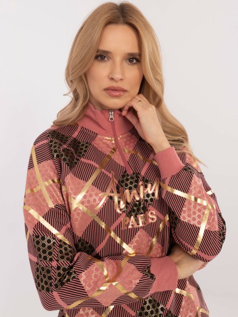 Bluza-CLM-BL-1259.59-ciemny różowy