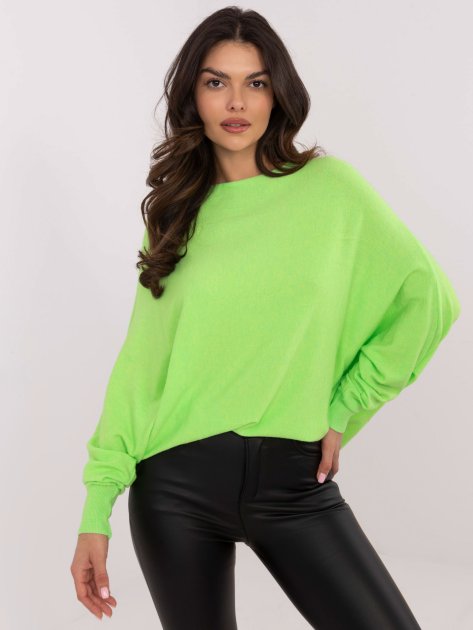 Sweter-DHJ-SW-8862.91-fluo zielony