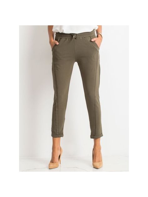 Spodnie dresowe-RV-DR-3589.08X-khaki