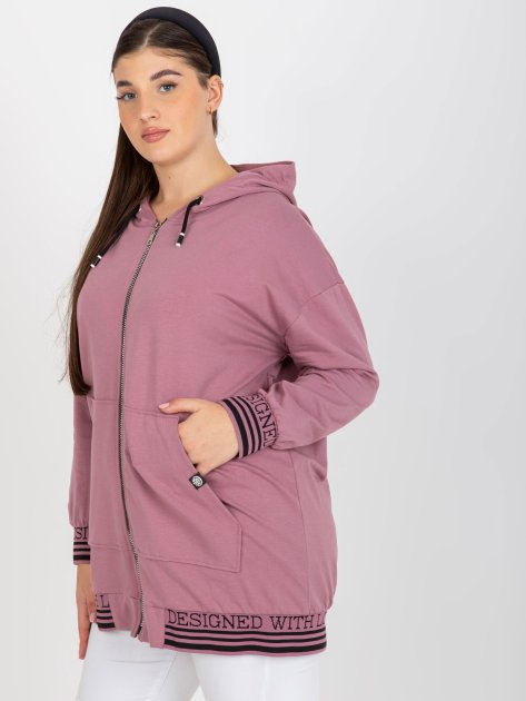 Bluza-RV-BL-8190.09P-ciemny różowy