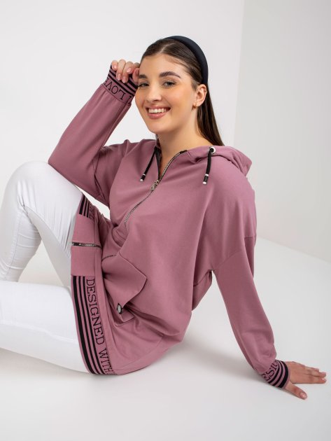 Bluza-RV-BL-8190.09P-ciemny różowy