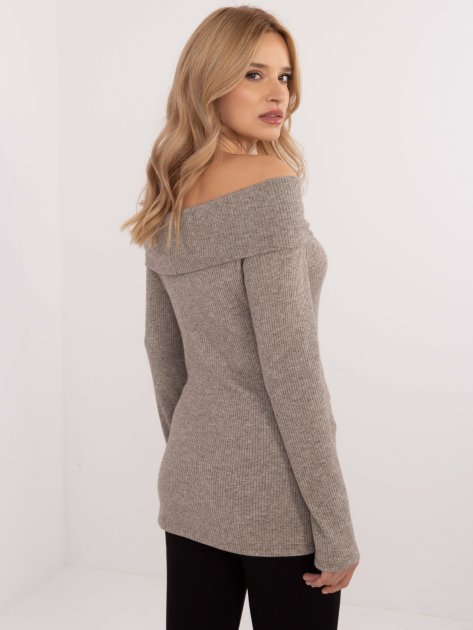 Sweter-DHJ-SW-A2449.33-ciemny bezowy